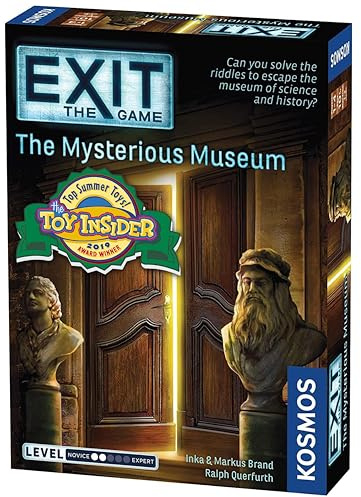Thames & Kosmos - EXIT: The Mysterious Museum - Level: 2/5 - Unique Escape Room Game - 1-4 Players - Puzzle Solving Strategy Board Games for Adults & Kids, Ages 10+ - 694227