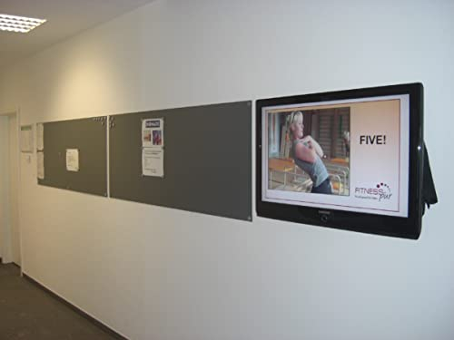 Memotafel Folie 100 cm schwarz und grau | PVC-Freie Kühlschrank Magnettafel | beschreibbar, abwischbar, magnetisch, selbstklebend | Für Kreide & Kreidestifte (grau, 100x60cm)