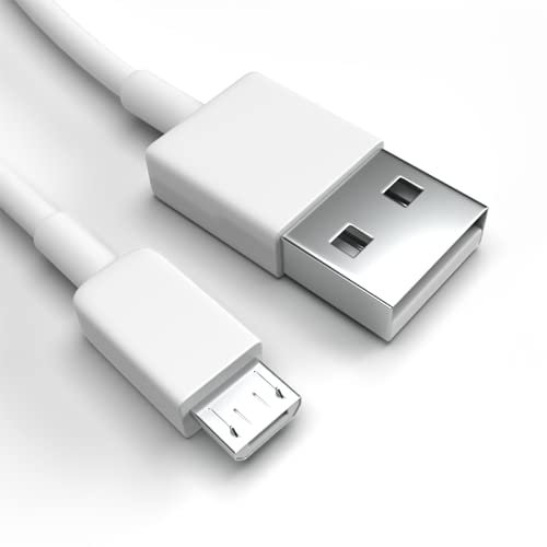 Justcom Micro-USB Ladekabel für Panasonic P55 Novo Weiß 1 m Handy Schnellladekabel Datenkabel