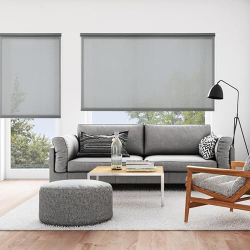 STOR PLANET | Store Enrouleur Tamisant, Stores Intérieurs Cuisine, Salon, Chambre, Stores enrouleurs avec mesures de Fenetre et Porte | Gris Asphalte, 200x250cm