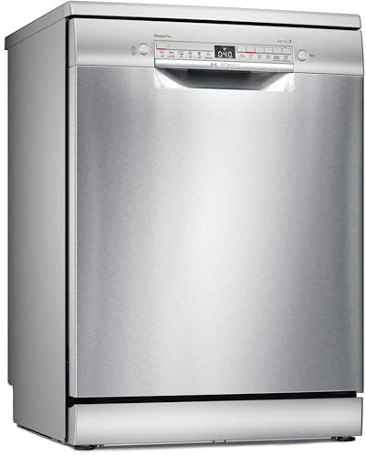 Bosch Lavavajillas, Libre Instalación, 13 servicios, Serie 2, Silencioso, Inteligente, Acero Inoxidable, SMS2HKI04E