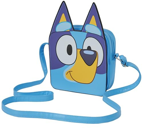 Bluey Bolso Bandolera Niña Bonito Bolsa de Mano para Movil Viaje Bolsos Niña Pequeño con Cruzado Ajustable Regalo para Niñas (Orejas Bluey 3D)