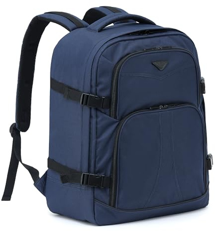 Flight Knight 45x36x20cm easyJet Free Carry On Backpack - Large 30 Liter Bag For Underseat Travelling USB Port Padded Comfortable Backpack - Carry On Luggage For easyJet, Ryanair, BA, Jet2 & More!