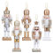 Yirochan 5Pcs Christmas Nutcracker Soldiers, 13cm Wooden Nutcracker Ornaments Set Nutcracker Figures Christmas Tree Decorations for Xmas Home Christmas Tree Party Hanging Ornaments