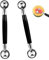 2 PCS Double Sided Melon Baller, Round Melon Balls Fruit Baller Scoop Melon Baller Scoop Stainless Steel Melon Baller Melon Scoop Double Scoop Ice Cream Cone Double Dessert Scoop for Fruit Ice Cream