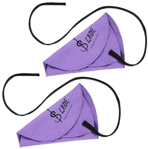 Thinp 2 Stück Saxophon Reinigungstuch,Klarinette Reinigungstuch,Flöte Reinigungstuch für Innenrohr,Klarinette Swab Cloth,A-Förmiges Design Reinigungsset Tuch für Klarinette Piccoloflöte Saxophon