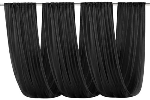 Tende da soffitto bianche per abito da sposa, a baldacchino, decorazione ad arco, tenda in tessuto di garza/beige/73 x 300 cm