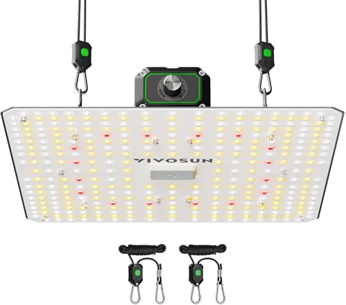 VIVOSUN 100W LED Odlingslampa för Växter, Fullspektrum Lumalight med Hög PPFD och Dimmfunktion, Smart Växtbelysning för Krukväxter, Odlingstält, Grönsaker och Blomning