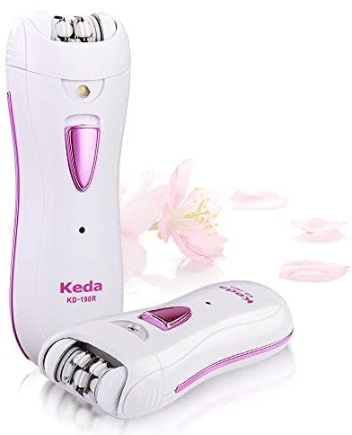 Epilator Smooth Glide Epilator for Women Face RechargeableEpilator for Women FacialEpilator Hair Remover Smooth GlideEpilator for WomenFace Bikini Hair Removal Arms/Face/Peach Fuzz White Portable Pink