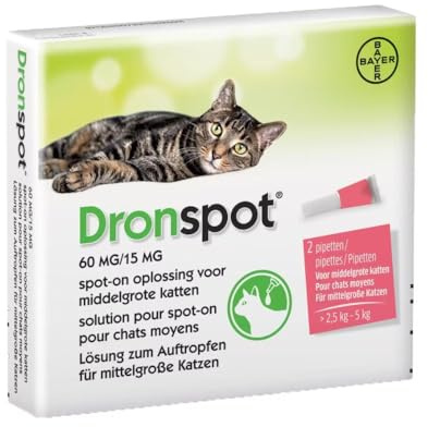 Dronspot Small Cat Spot On Worming Solution, 20 pipettes