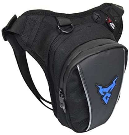 Marsupio da gamba per moto Oxford per uomo e donna coscia vita posteriore cintura per attività all'aria aperta viaggi escursioni cyling Tactical Outdoor Nero