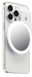 JOBY Beamo Ringljus, kompatibel med MagSafe, LED-ringljus, kan användas med alla smartphones tack vare det medföljande limmet, ringljus för mobiltelefoner, magnetiskt ringljus kompatibel med iPhone,