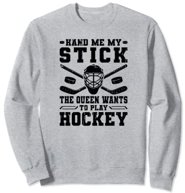 Eishockeyschläger Frauen Mädchen Hockey Sweatshirt