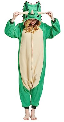 CuteOn Combinaison animal Carnaval Costume de fête Pyjama Cosplay Pyjama Caricature Onesie Femme Pyjama Adulte Unisexe Vêtements de Nuit