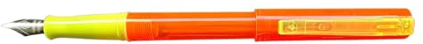 Waterman Vintage Füllhalter Stifte mit feiner Goldfeder in Transparent Orange und Gelb
