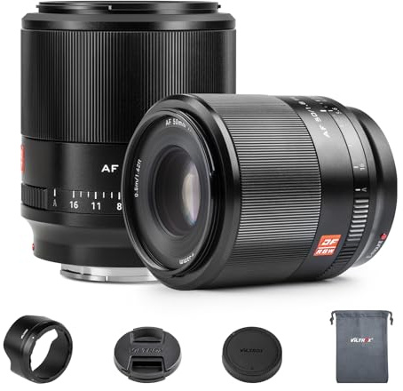 VILTROX 50mm F1.8 STM Full-Frame Objetivo Auto Focus Lenses for Sony E Mount Camera Objectif Lentes de cámara estándar FE Gran Apertura para Sony a7 a7C a7III a7RIII a7RIV a7RV a9