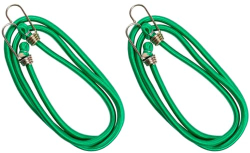 ACAN Tradineur - Pack de 2 Pulpos Trenzados elásticos con Gancho de plástico - Longitud de 150 cm - Cuerda elástica Multiusos - Fabricado en PVC - Ø 10 x 150 cm - Color Aleatorio
