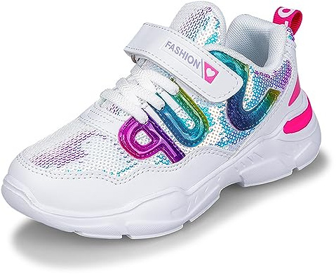 Geymxzik Scarpe Bambino Scarpe da Ginnastica Moda Casual Scarpe Sportive per Bambini Ragazzi e Ragazze Scarpe da Corsa Traspiranti, 33EU