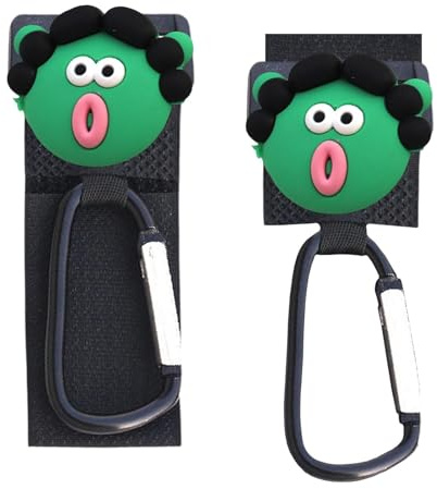 Ganci per passeggino, gancio per manubrio | 2 ganci per bicicletta con blocco di sicurezza,pratici accessori per cinghie per passeggino, chiusura robusta della cinghia, gancio per sedile auto | blocco di sicurezza,pratici per cinghie per passeggino, chiusura robusta della , gancio per sedile auto