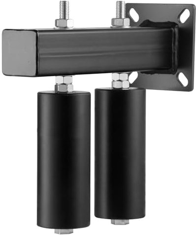 VEVOR Kit Portail Coulissant, Quincaillerie Porte Roulante avec Support Forme T, Rouleaux Guidage de Portail Coulissant Robustes Réglables Universels, pour Portails Coulissants, Portes Roulantes, Noir