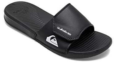 Quiksilver Herren Bright Coast Adjust Peeptoe Sandalen, Schwarz Black White Black Xkwk, 46 EU