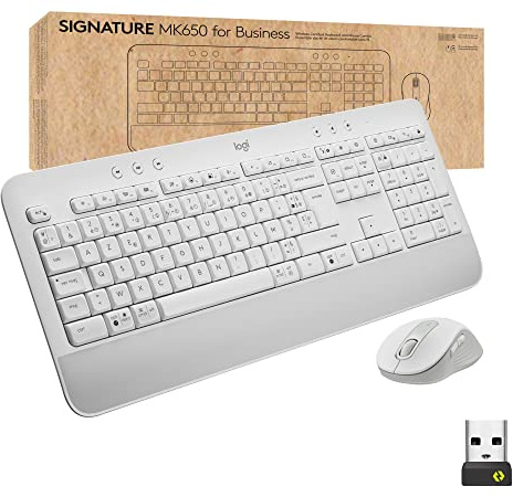 Logitech Signature MK650 Bsn OFFWHITE FRA CENTRAL Maus AZERTY