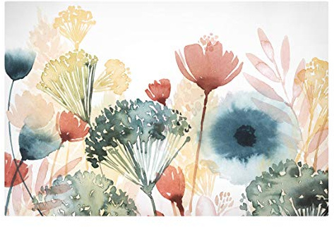 Bilderwelten Leinwandbild Holz-Keilrahmen - Wildblumen im Sommer I - Querformat 2:3 40 x 60cm