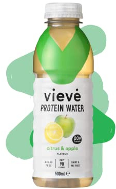 Vieve Protein Water 6x500ml - Citrus & Apple | 20g Protein, Sugar Free, Fat Free & Dairy Free | A Ready to Drink Alternative to Protein Powders & Shakes | 6 Pack