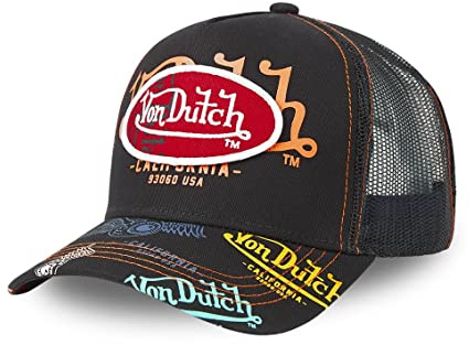 Von Dutch Cappello Uomo e Donna, Trucker Brand, Nero BLA2