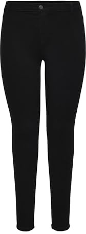 ONLY Carmakoma Vaqueros Carhuba HW Skinny Jeggings Black Dnmnoos para Mujer, Negro, 46W x 32L