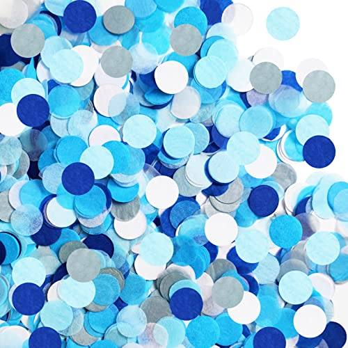 2.5cm Runde Punkte Konfetti Probuk 60g Runde Tissue Confetti Konfetti Punkte mit 4 verschiedenen Farben Dot Streudeko Tisch Deko für Geburtstag Hochzeit Party Dekoration Füllmaterial Geschenk