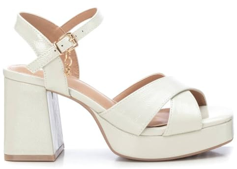 XTI - Sandalia Mujer Hielo - Calzado Cómodo y Versátil - Moda casual - Modelo 14235602 (Talla 39)