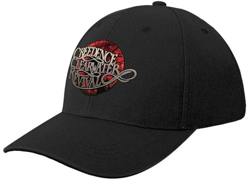 VIDOJI Unisex Hut Mode Hip Hop Baseball Kappe Offiziell - CCR Blood Moon Baseball Cap Bommelhut Manga Sonnenhut Herren Kappen Frauen Outdoor Geburtstagsgeschenk