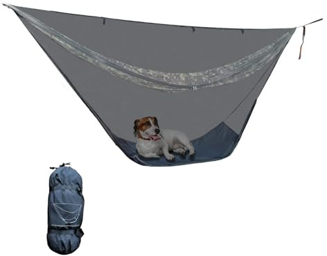 onewind Hammock Mosquito Net, Camping Hammock Bugnet with Zipper and Floor