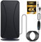 Indoor TV Aerial, 1080P 4K HD Digital TV Antenna 450 Miles Range Support, TV Ariels Indoor 360° Acceptance Reception Freeview with Signal Booster 11.5ft Aerial Cable for All Local HDTV