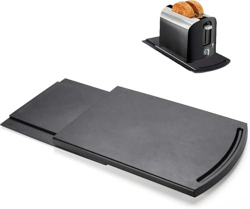 FASTDEPLE Vassoio da caffè Scorrevole, Vassoio Scorrevole per elettrodomestici da Cucina 30 cm, cursore Mobile per Macchina da caffè da banco per Piccoli elettrodomestici da Cucina