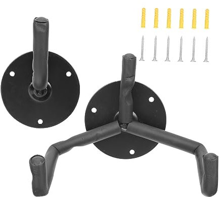 Abaodam Gitarren-wandhalter Aus Metall Horizontale Gitarren-wandhalterung Stabile Aufbewahrung Und Saiteninstrumente Einfache Wandmontage Mit Schraubenset