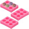 Lot de 3 moules en silicone 3D à 6 cavités pour décoration de gâteaux, savons, lotions, bombes de bain, bougies, chocolat, argile polymère