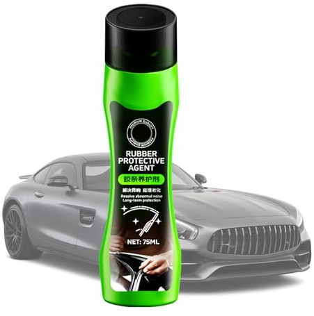 Ripristinatore Guarnizioni Auto - 75ml Agente Di Rinnovamento Resistente Alle Intemperie | Ripristinante Guarnizioni Con Applicatore A Spugna - Per Esterno Interno Veicolo Bordo Finestrino Porta Cofan