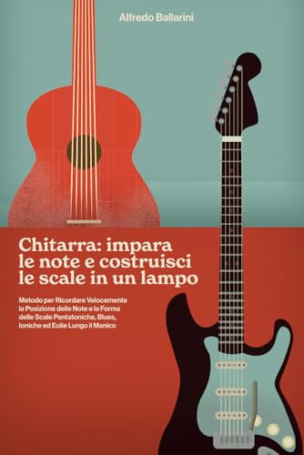 CHITARRA: Impara le Note e Costruisci le Scale in un Lampo!: Metodo per Ricordare Velocemente la Posizione delle Note e la Forma delle Scale Pentatoniche, Blues, Ioniche ed Eolie Lungo il Manico
