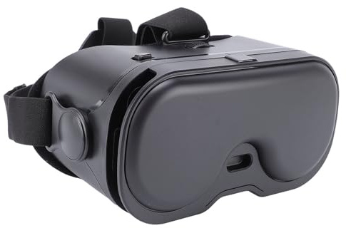 XUMIUZIY VR-headset, Anti Blue Light 3D VR-glasögon med Bluetooth-kontroll, 120° FOV Justerbar, för 5 Till 7-tums OS Android-telefon (Svart)