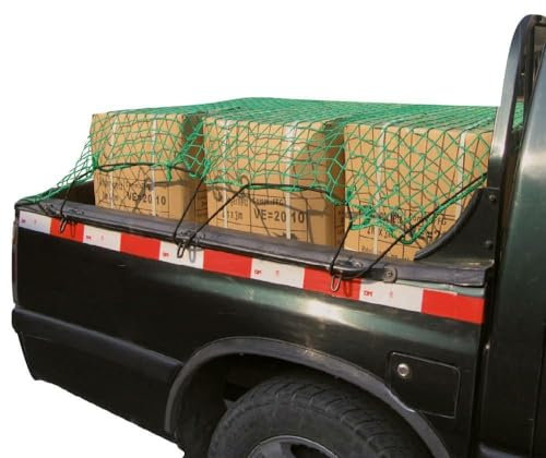 Filet pour remorque avec câble élastique - 130 x 250 - Vert