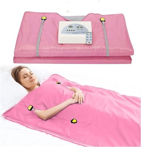 Manta de sauna infrarroja Manta de sauna calefactora for adelgazar corporal Manta de sauna con peso por infrarrojos digital profesional de 2 zonas for mujeres Pérdida de peso for perder peso, for perd