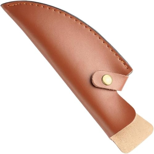 aiyraa Huusk Étui à couteau en cuir de vache pour couteau à désosser de 15,2 cm Marron Durable et élégant