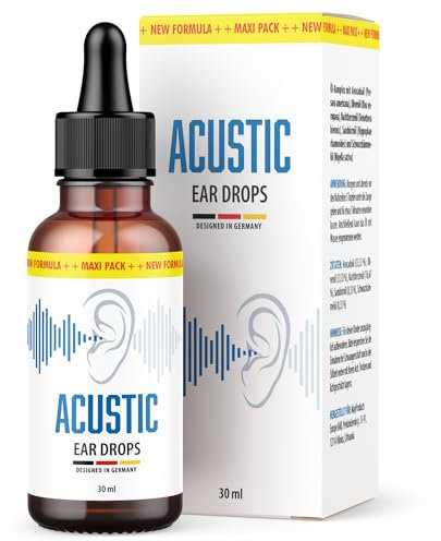 Acustic Ear Drops | Olio curativo delicato e naturale olio curativo | per l'uso quotidiano nel canale auricolare | 30 ml 1x