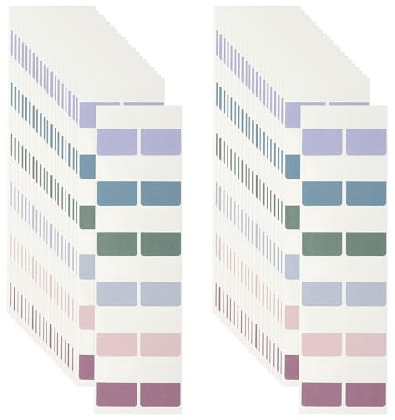 PATIKIL Onglets Adhésifs Transparents Indexables, 240 Pcs Moyens Marque-Pages Notes Adhésives Autocollants Pour Planificateur Pour Cahiers Dossiers Registres De Bureau, 6 Couleurs Rétro