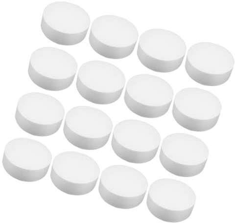 Tofficu 16 Discos de Espuma Blanca Redondos 9,5x2,5 Cm para Manualidades Diy, Espuma Artesanal para Proyectos de Arte, Modelado y Decoración, 16 Piezas para Bricolaje Familiar