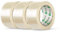 V1 TRADE Paketklebeband - Paketband - Klebeband Transparent 66m x 50mm - 3 Rollen zum Kartons Verpacken und Umzug