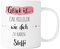 Personalisierte Kaffee-Tasse (Glück ist...) mit Name. Für die Beste Freundin, Opa, Oma, Mama, Papa. Schönes Geschenk oder kleine Aufmerksamkeit | Büro (Glück ist... Kollegin, weiße Tasse)