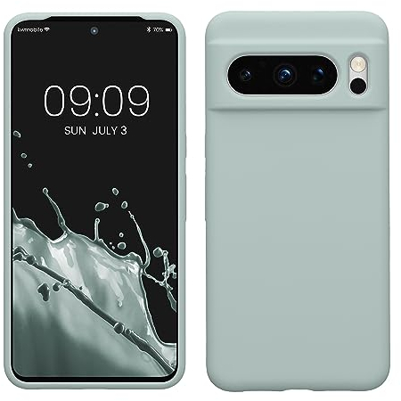 kwmobile Handyhülle für Google Pixel 8 Pro Hülle, für Pixel 8 Pro Case - Hülle Silikon - kabelloses Laden - Cool Mint